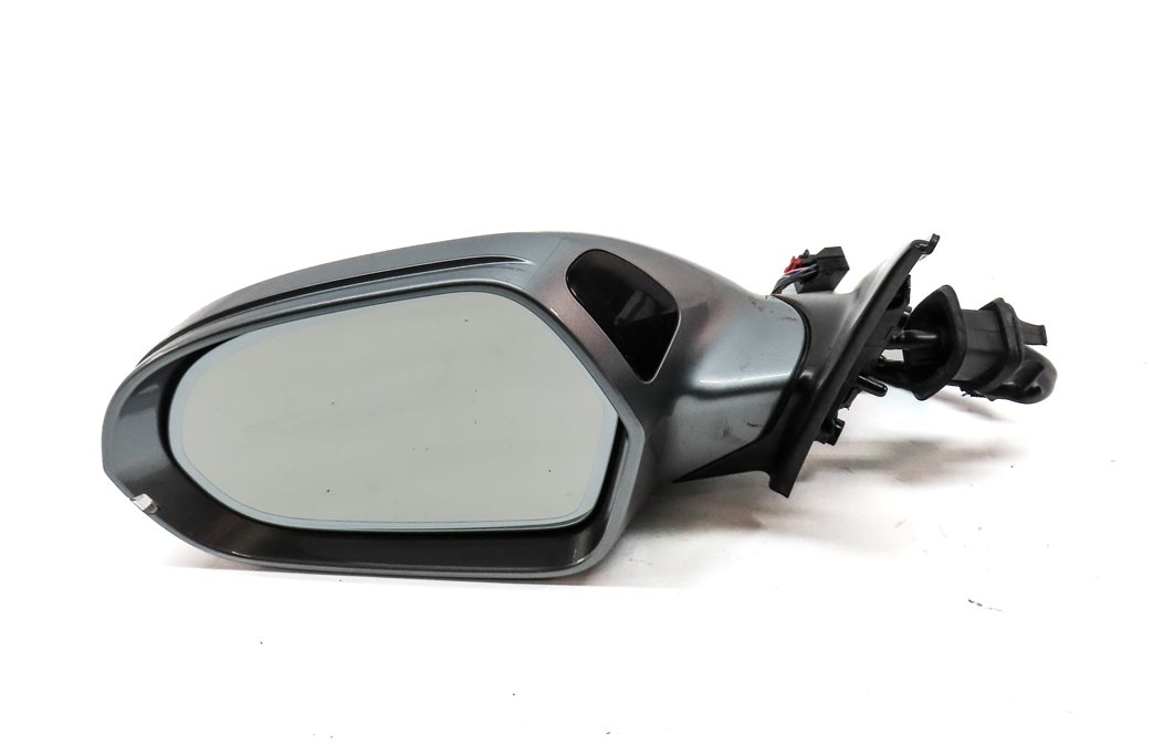 Thumbnail 3: 12-13 AUDI A6 (C7) LEFT P-FOLD HEAT MEMORY BLIND SPOT DOOR MIRROR (Gray)