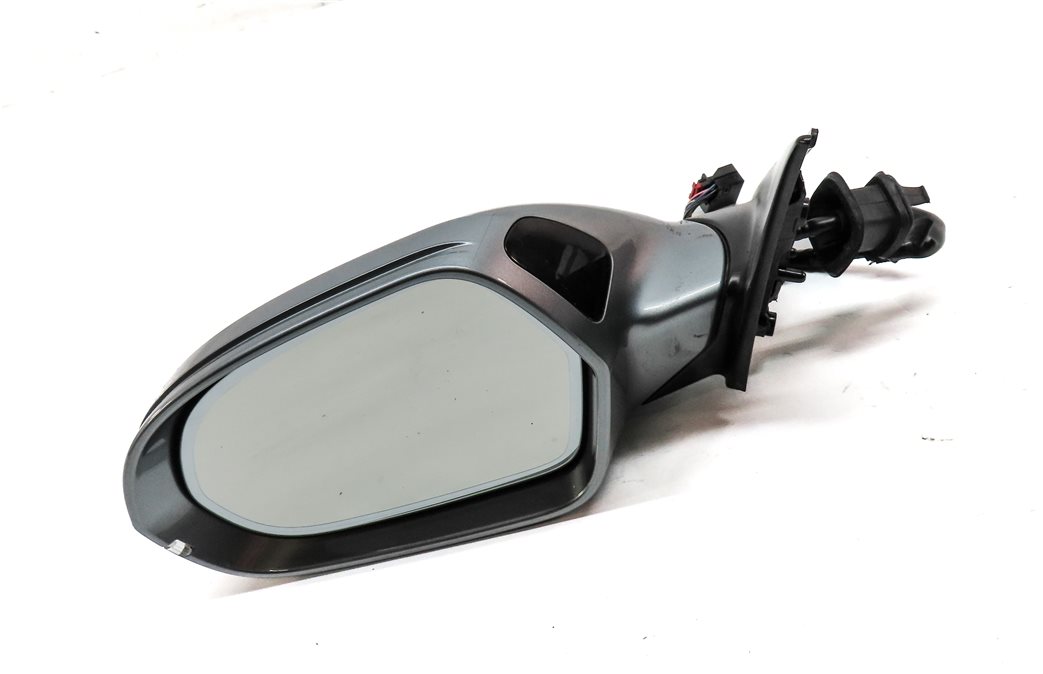 Thumbnail 4: 12-13 AUDI A6 (C7) LEFT P-FOLD HEAT MEMORY BLIND SPOT DOOR MIRROR (Gray)