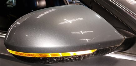 Thumbnail 2: 12-13 AUDI A6 (C7) RIGHT P-FOLD HEAT MEMORY BLIND SPOT DOOR MIRROR(Gray)