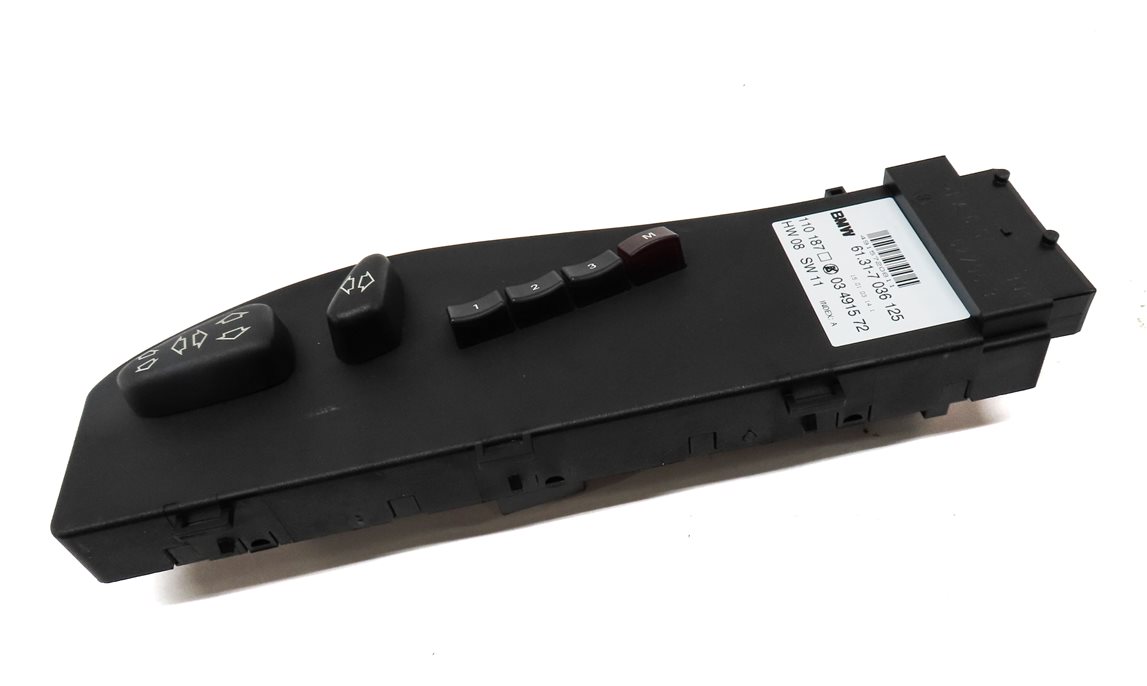 Thumbnail 3: 2003 BMW Z4 CONVERTIBLE (E85) FRONT LEFT DRIVER SEAT ADJUST SWITCH w/MEMORY