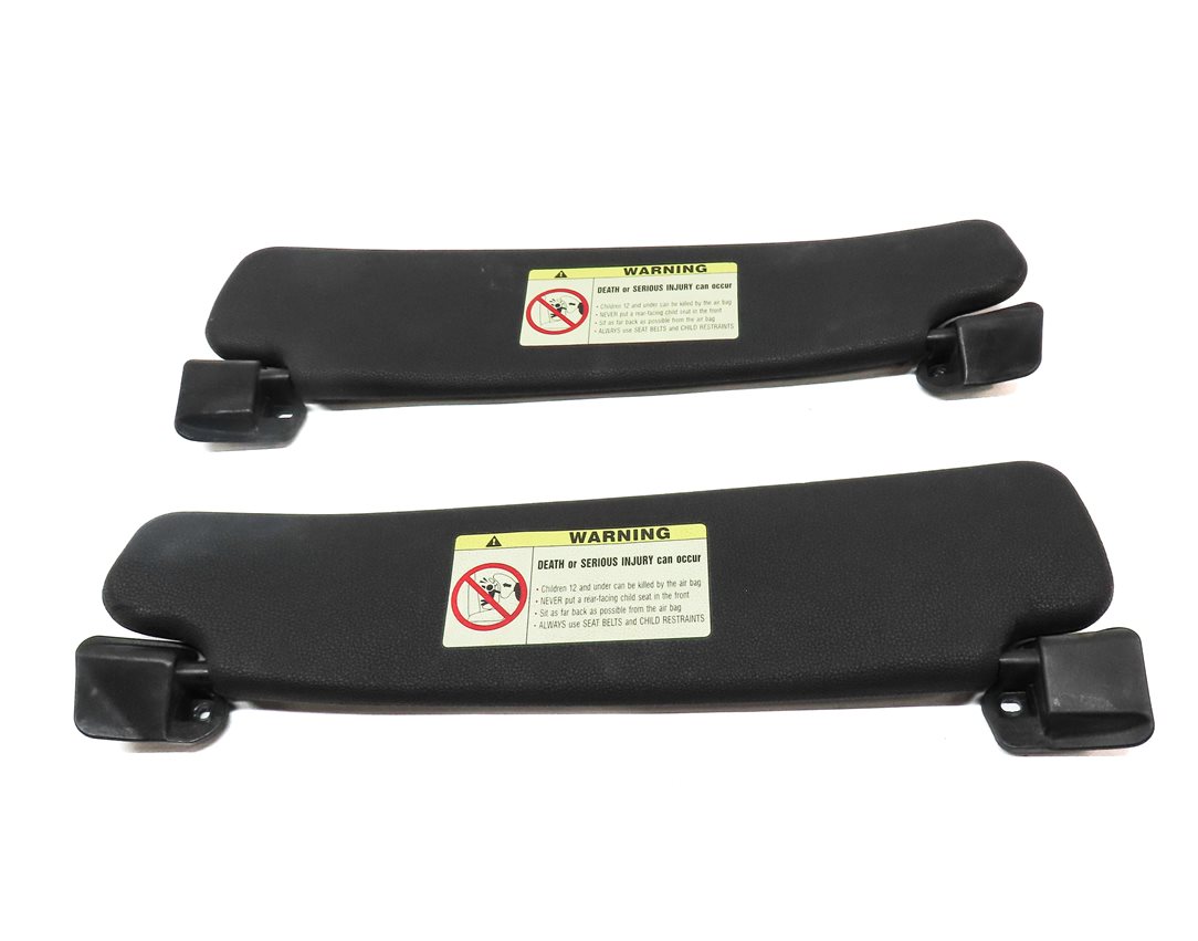 Thumbnail 5: 2003-2008 BMW Z4 (E85) FRONT LEFT & RIGHT SUN VISOR SUNVISOR SET (BLACK)