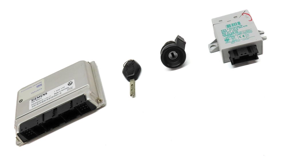 Thumbnail 3: 03-05 BMW Z4 (E85) 2.5L M54 ENGINE ECM DME IMMOBILIZER CONTROL MODULE KEY SET