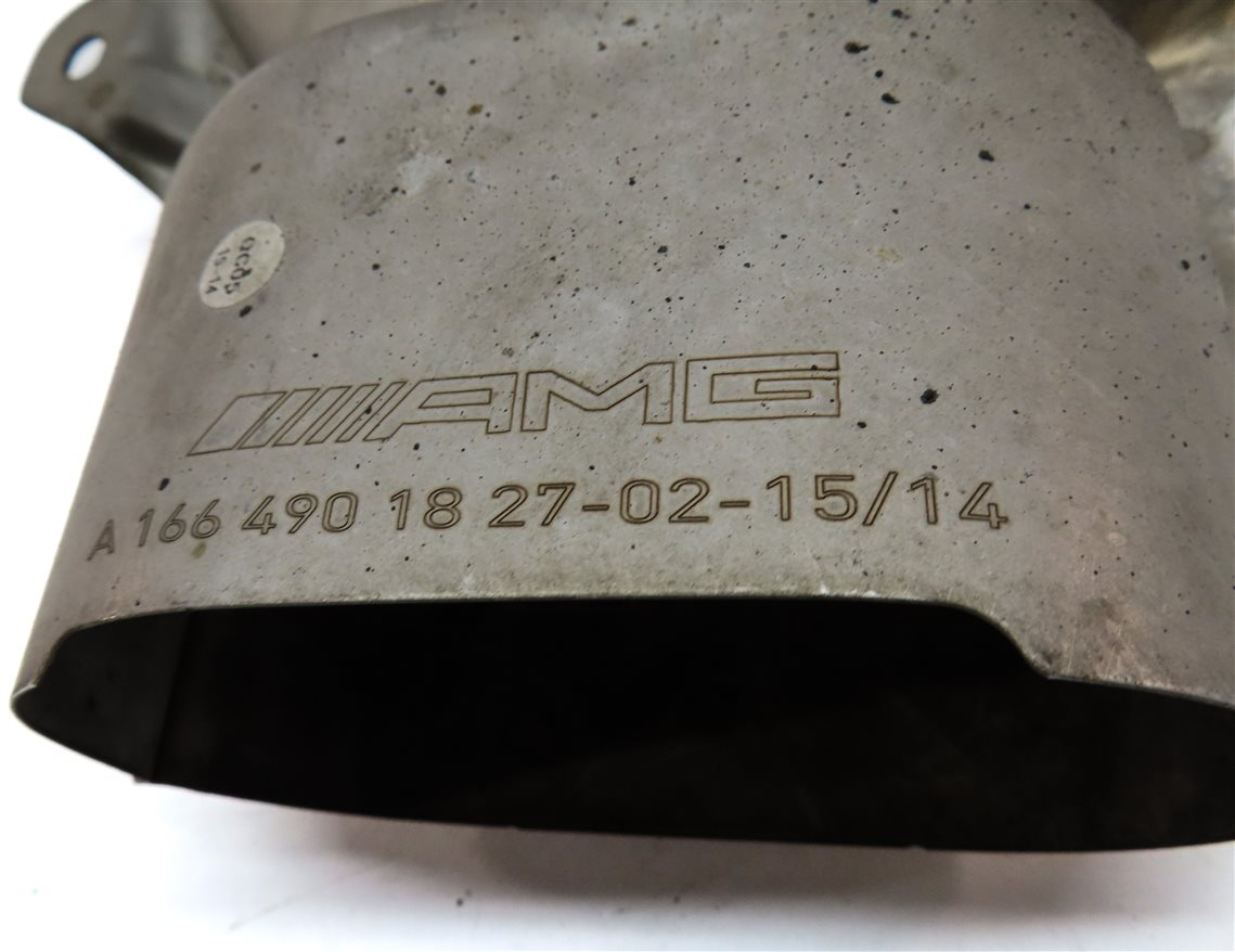 Thumbnail 6: 13-19 MERCEDES GL GLS ML (X166) 4.6L REAR LEFT & RIGHT MUFFLER EXHAUST TIP SET 2