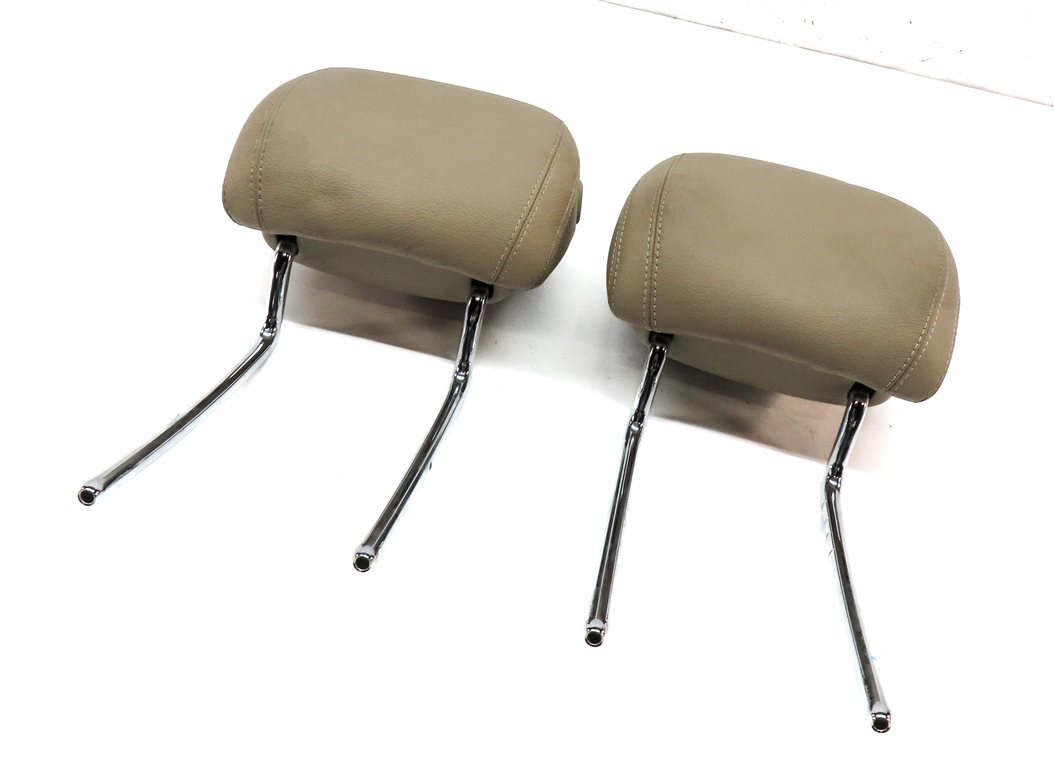 13-19 MERCEDES GL GLS ML CLASS FRONT LEFT & RIGHT SEAT HEADREST SET/2 (BEIGE)