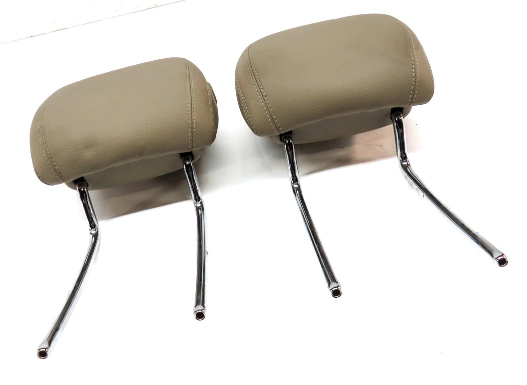 Thumbnail 3: 13-19 MERCEDES GL GLS ML CLASS FRONT LEFT & RIGHT SEAT HEADREST SET/2 (BEIGE)