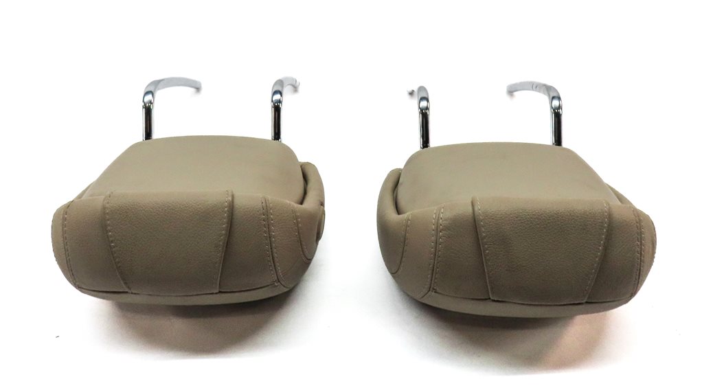 Thumbnail 5: 13-19 MERCEDES GL GLS ML CLASS FRONT LEFT & RIGHT SEAT HEADREST SET/2 (BEIGE)
