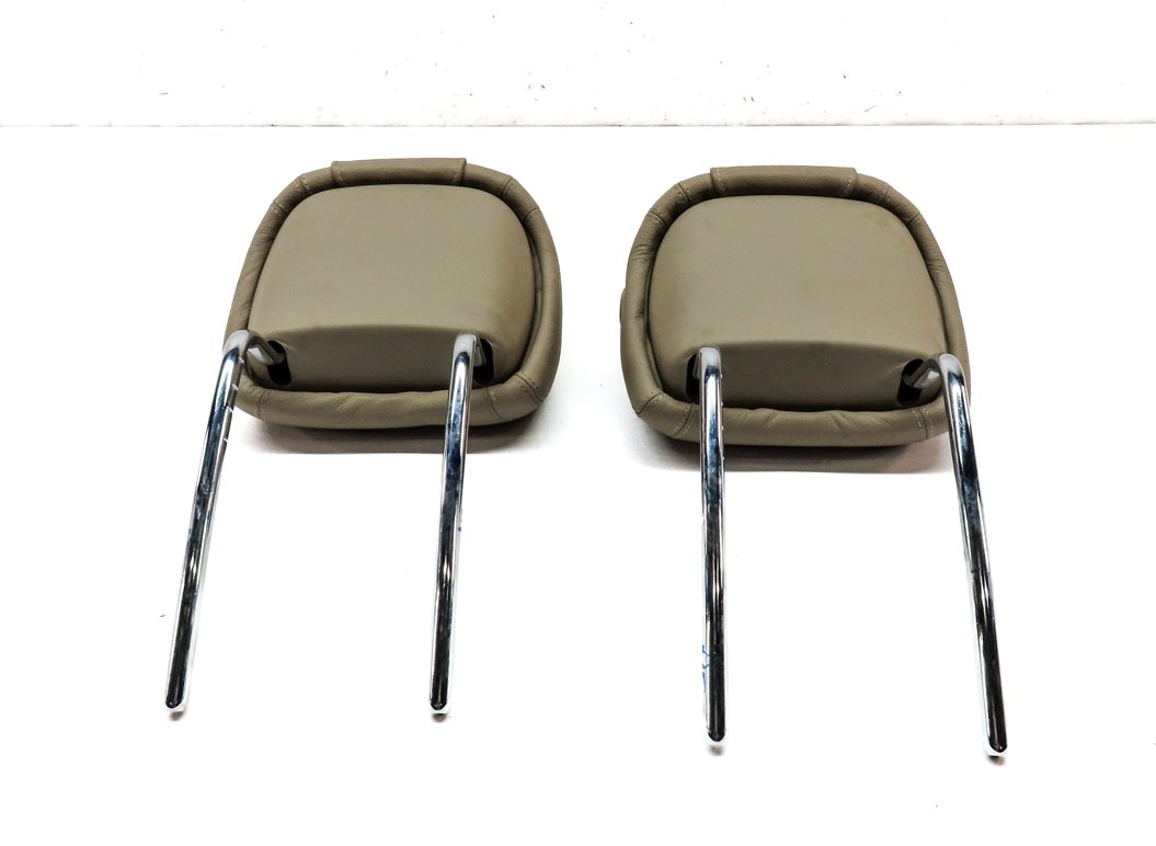 Thumbnail 6: 13-19 MERCEDES GL GLS ML CLASS FRONT LEFT & RIGHT SEAT HEADREST SET/2 (BEIGE)