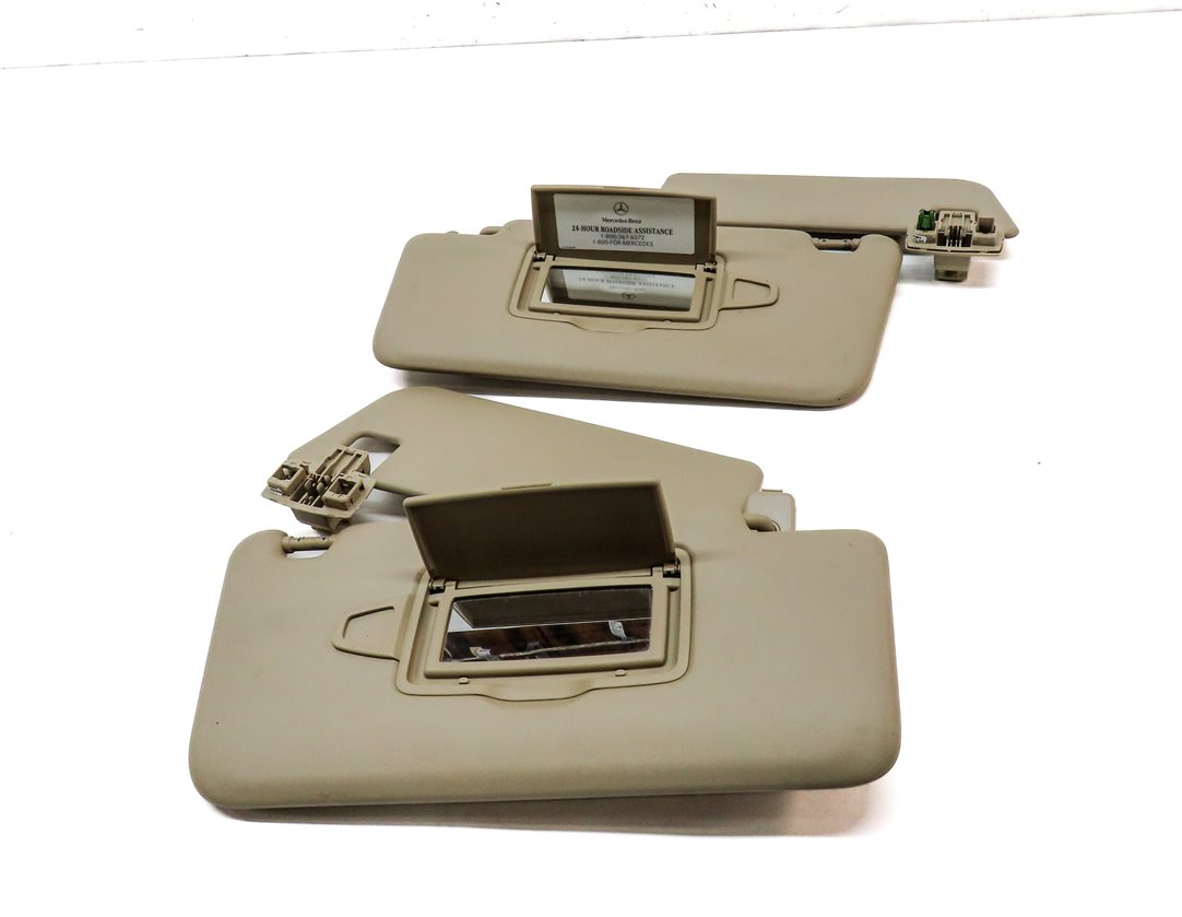 Thumbnail 4: 2013-2019 MERCEDES GL350 GL450 GL550 GLS (W166 X166) FRONT SUNVISOR SET (BLACK)