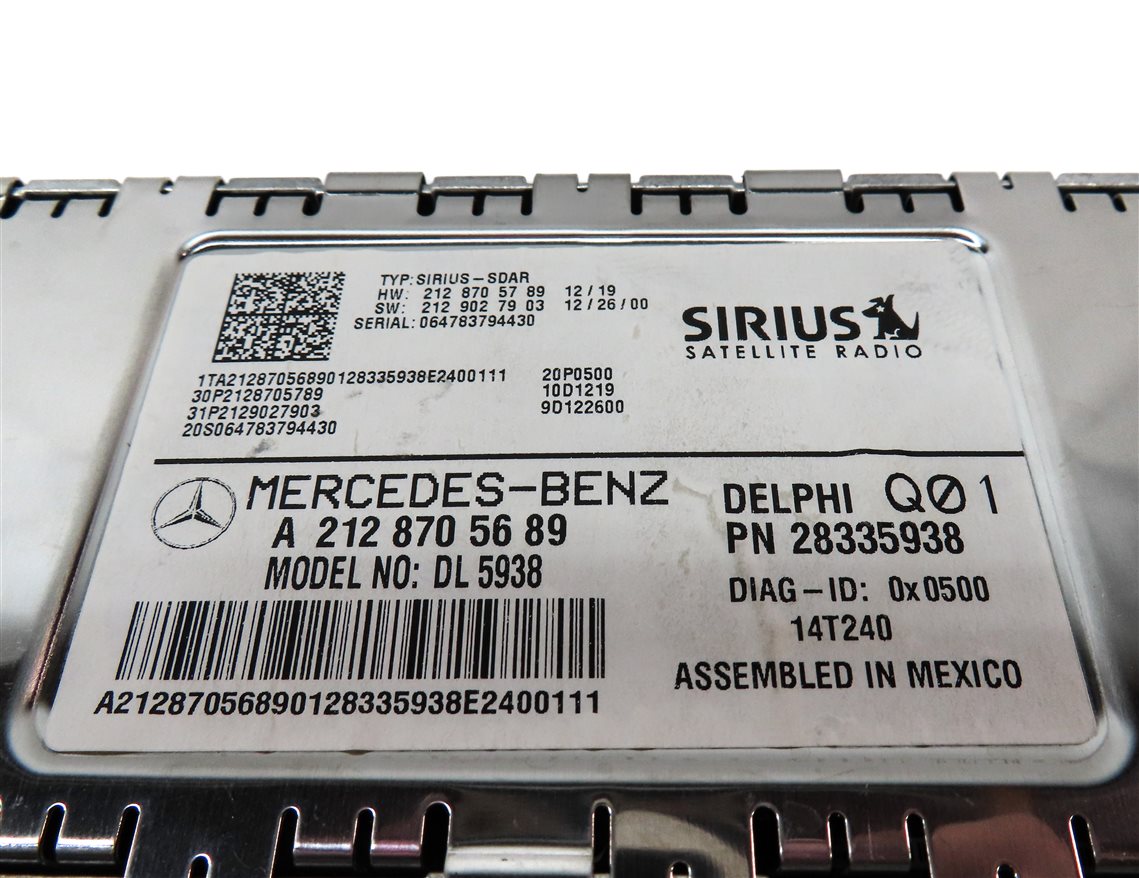 Thumbnail 4: 13-20 MERCEDES B CLA E GL GLA GLE (C117 X156 X166) SIRUIS SATELLITE RADIO MODULE
