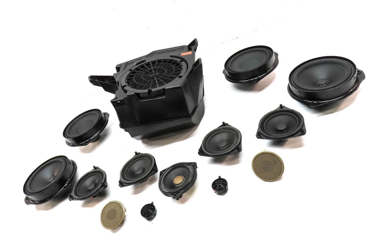 Thumbnail 3: 2015 MERCEDES GL550 (X166) LOGIC 7 AUDIO SOUND SYSTEM SPEAKER SUBWOOFER SET/14
