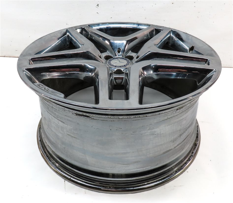 Thumbnail 3: 13-19 MERCEDES GL350 GL450 GL550 GLS X166 21x10 ALUMINUM 10 SPOKE AMG WHEEL RIM