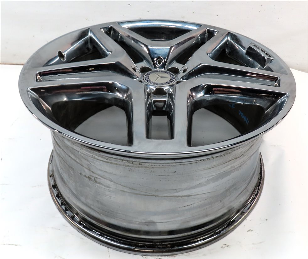 Thumbnail 3: 13-19 MERCEDES GL350 GL450 GL550 GLS X166 21x10 ALUMINUM 10 SPOKE AMG WHEEL RIM