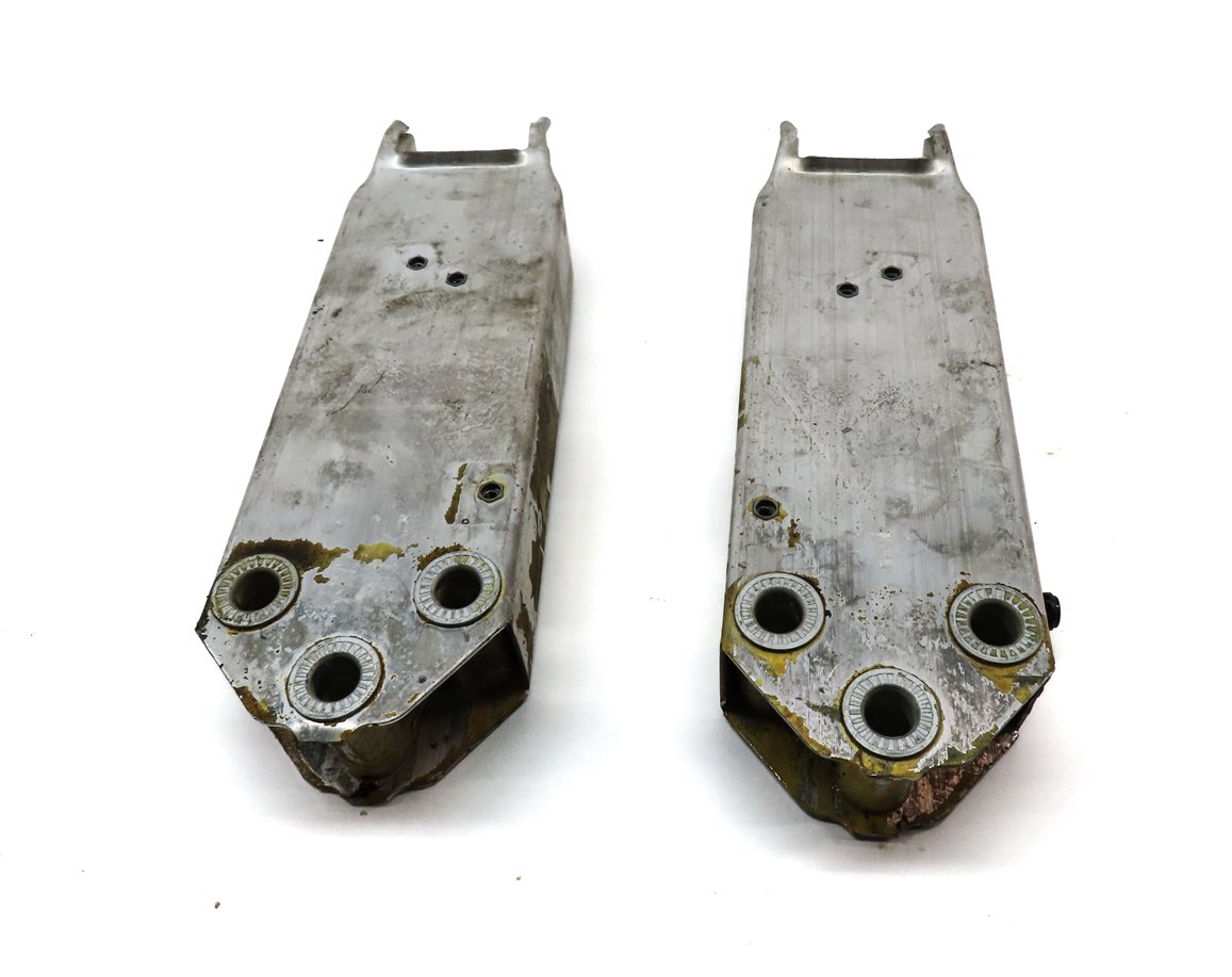 Thumbnail 4: 13-15 BMW 7 SERIES (F01) FRONT LEFT RIGHT BUMPER REINFORCEMENT BAR BRACKET SET 2