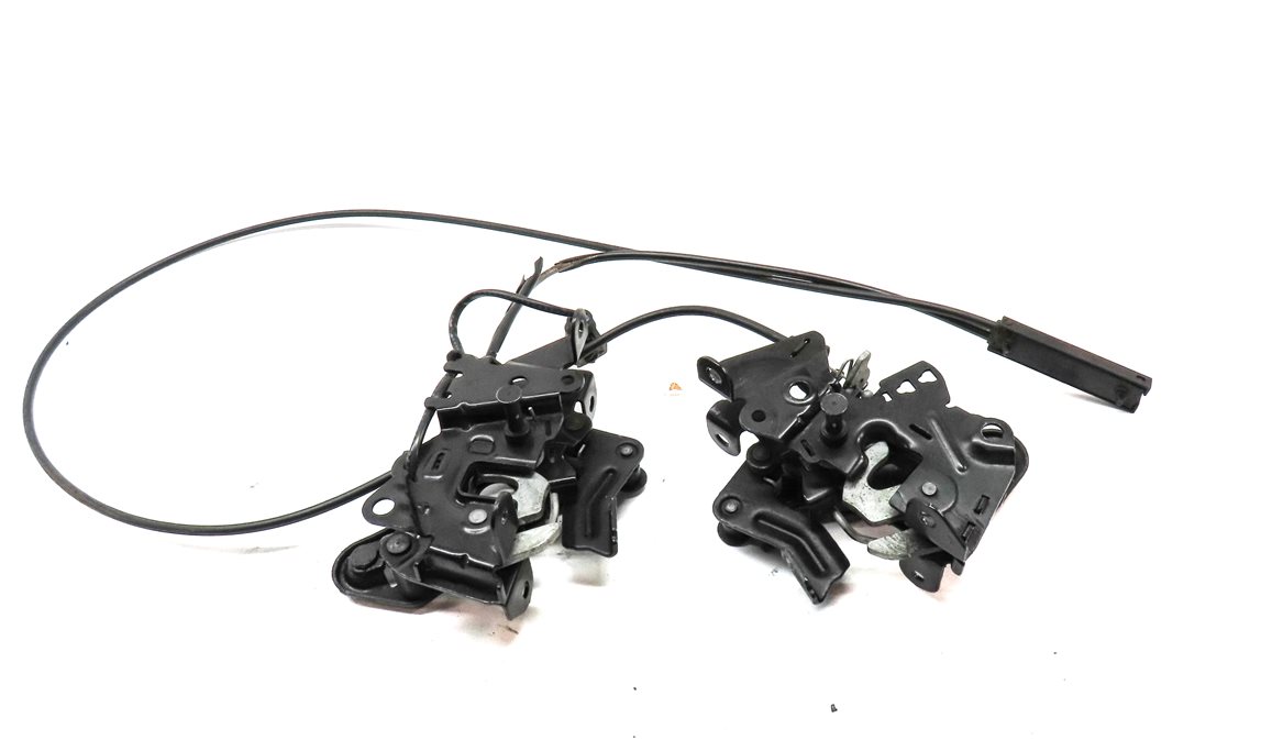 Thumbnail 2: 2014 BMW 750Li (F01) FRONT LEFT & RIGHT HOOD BONNET LOCK LATCH CABLE SET