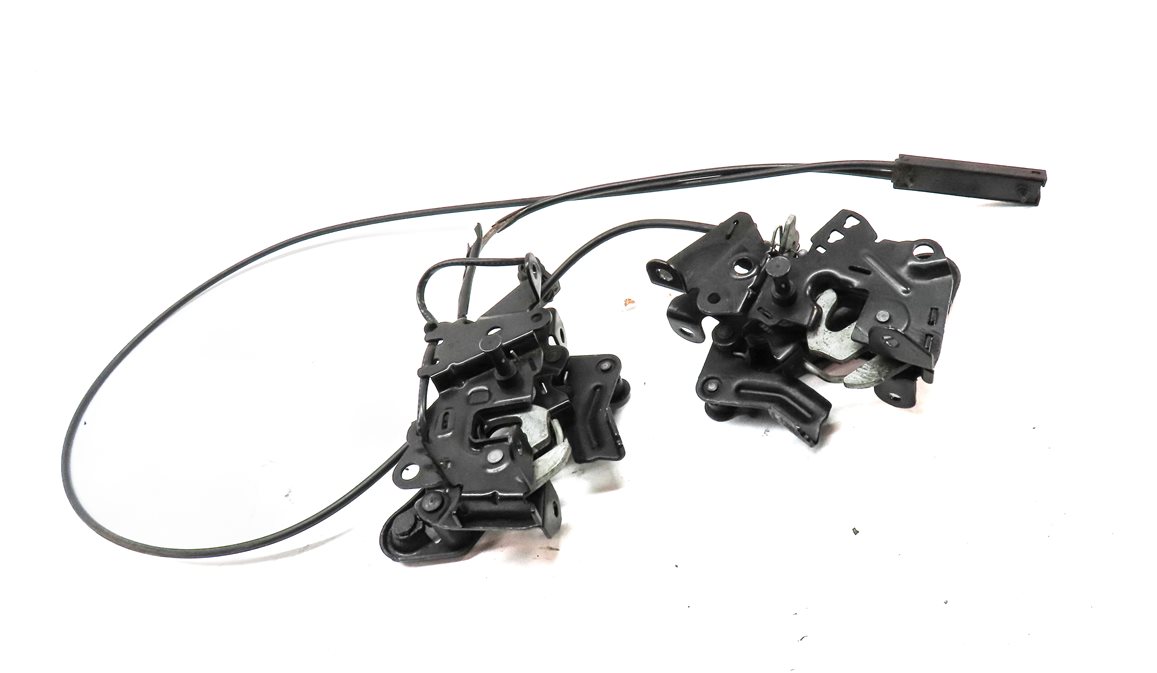 Thumbnail 3: 2014 BMW 750Li (F01) FRONT LEFT & RIGHT HOOD BONNET LOCK LATCH CABLE SET