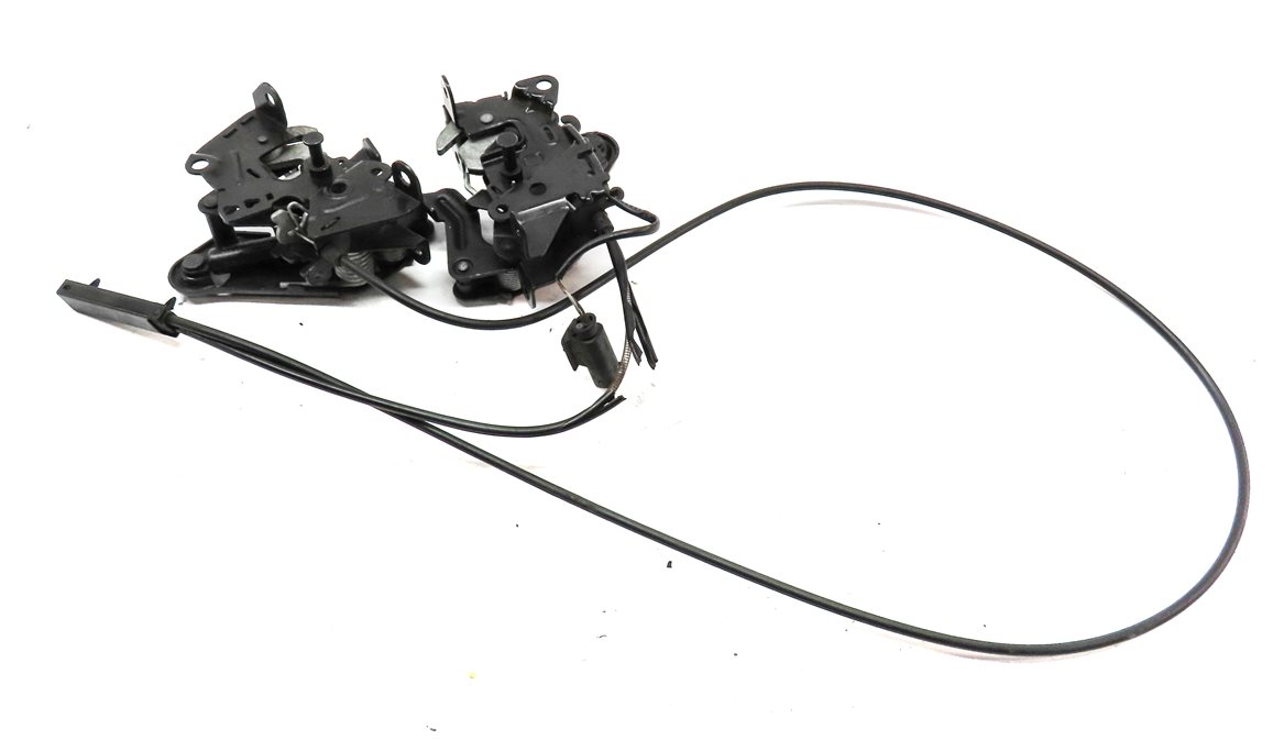 Thumbnail 4: 2014 BMW 750Li (F01) FRONT LEFT & RIGHT HOOD BONNET LOCK LATCH CABLE SET
