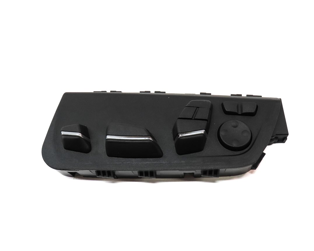 Thumbnail 2: 2014 BMW 750Li F01 FRONT LEFT DRIVER SEAT POSITION LUMBAR ADJUST SWTICH (BLACK)