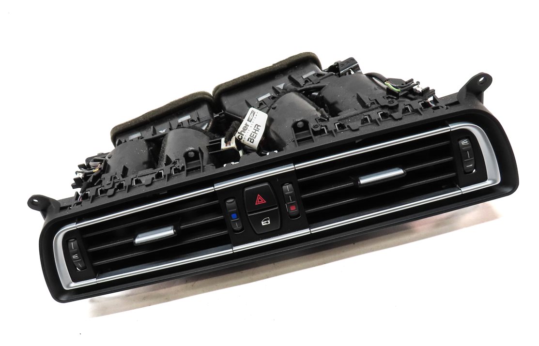 Thumbnail 3: 2014 BMW 750Li (F01) FRONT CENTER DASH HEAT AIR AC DUAL VENT (BLACK)