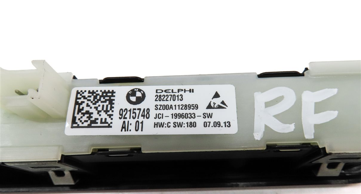 Thumbnail 6: 2014 BMW 750Li (F01) FRONT RIGHT PASSENGER MEMORY SEAT ADJUST SWITCH (BLACK)
