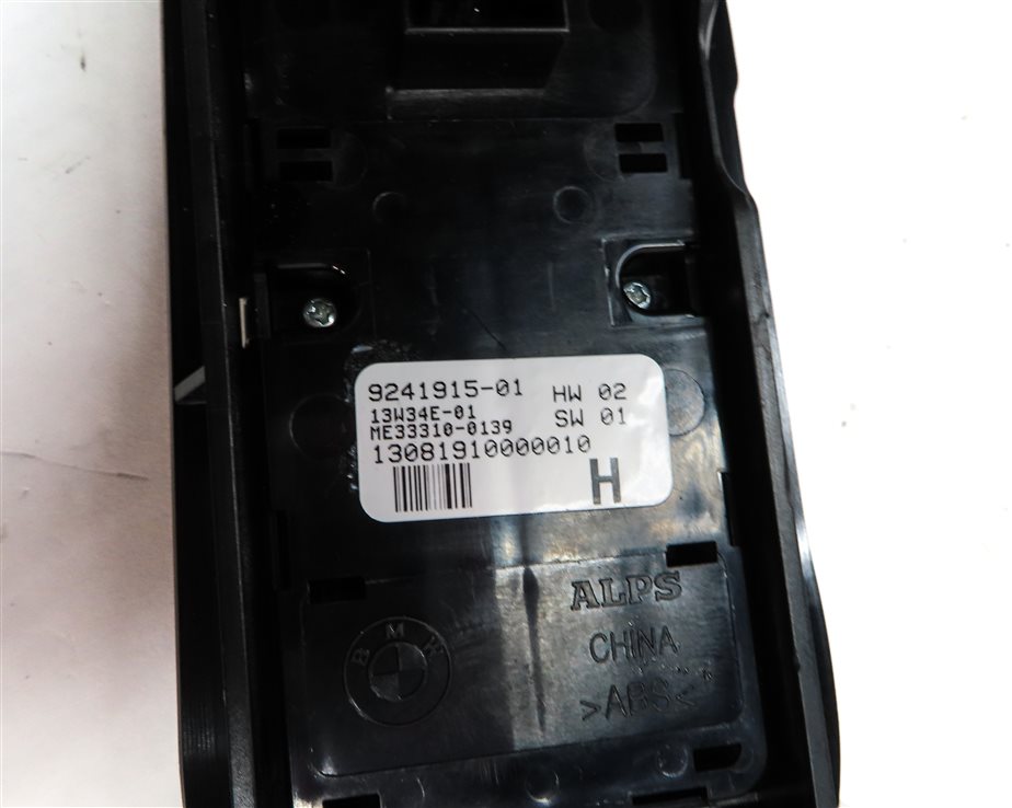 Thumbnail 4: 09-15 BMW 740i 750i 760i B7 (F01) DRIVER WINDOW SWITCH w/ SHADE & P-FOLD (BLACK)