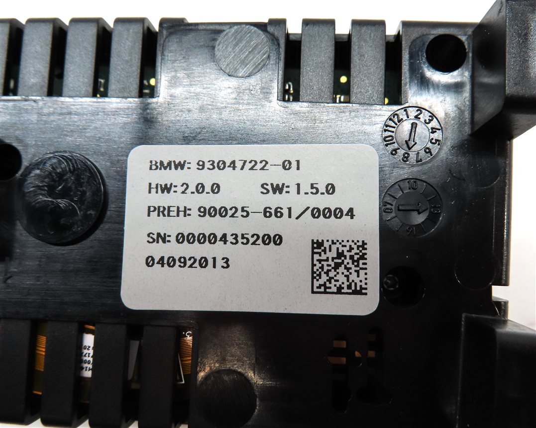 Thumbnail 7: 2010-2019 BMW 528i 535i 550i 740i 750i 760i (F01 F06 F10) REAR TEMPERATURE PANEL