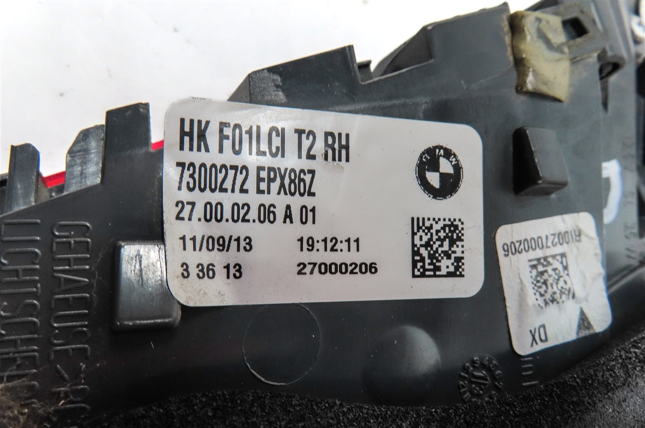 Thumbnail 6: 13-15 BMW 740i 750i 760i ACTIVEHYBRID-7 B7 (F01 F02 F04) RIGHT INNER TAILLIGHT