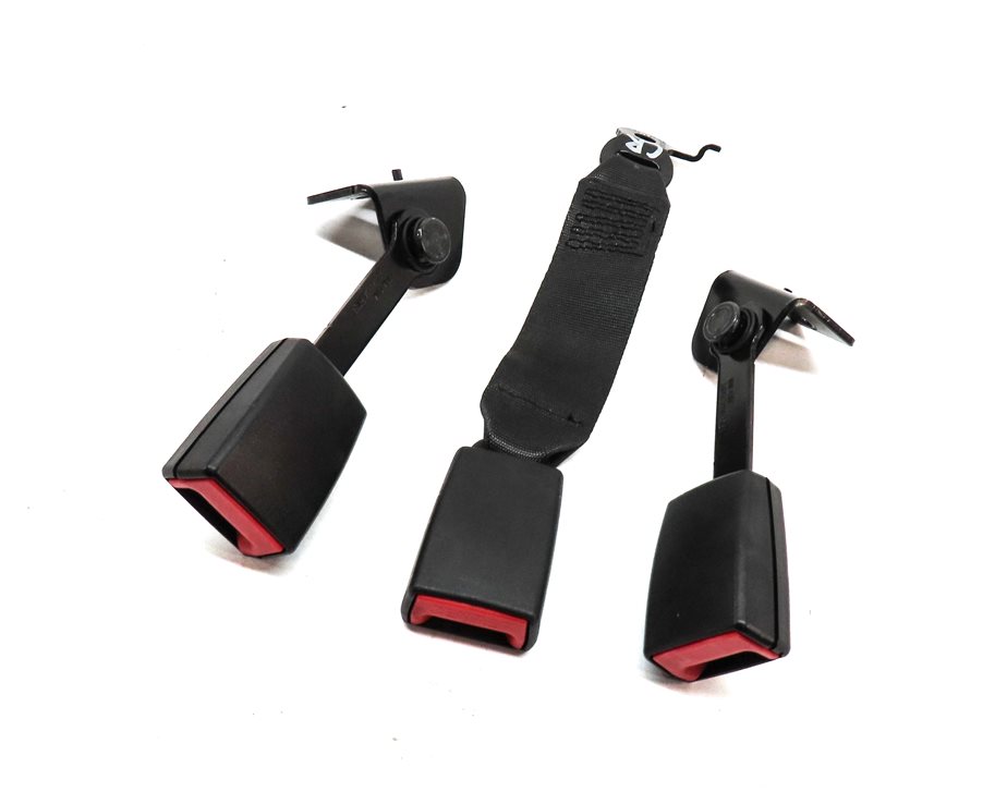 2014 BMW 750Li (F01) REAR LEFT CENTER RIGHT SEAT SEATBELT BUCKLE SET/3 (BLACK)