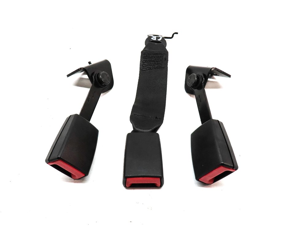 Thumbnail 2: 2014 BMW 750Li (F01) REAR LEFT CENTER RIGHT SEAT SEATBELT BUCKLE SET/3 (BLACK)