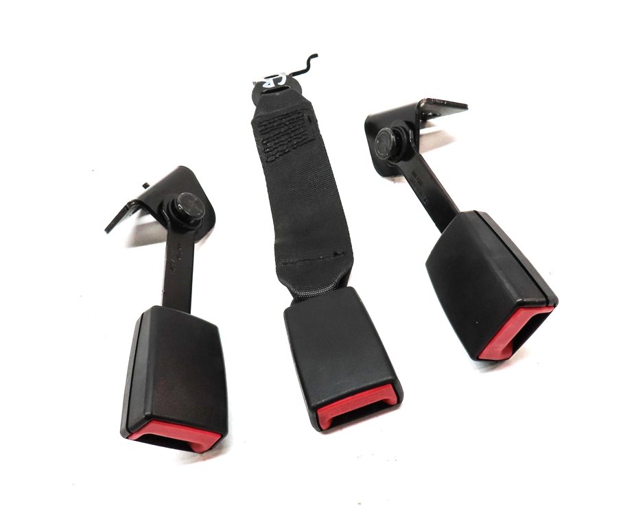 Thumbnail 3: 2014 BMW 750Li (F01) REAR LEFT CENTER RIGHT SEAT SEATBELT BUCKLE SET/3 (BLACK)