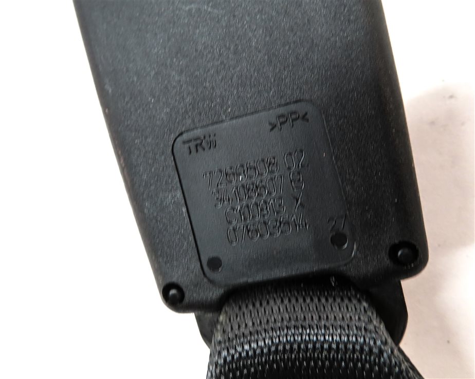 Thumbnail 5: 2014 BMW 750Li (F01) REAR LEFT CENTER RIGHT SEAT SEATBELT BUCKLE SET/3 (BLACK)