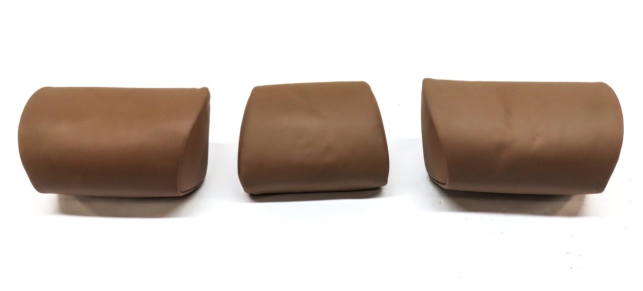 Thumbnail 4: 10-15 BMW 7 SERIES F01 F02 F04 REAR LEFT CENTER RIGHT SEAT HEADREST SET/3(BROWN)