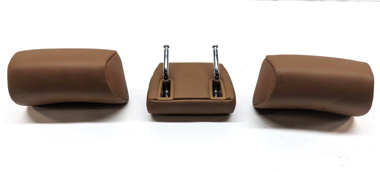 Thumbnail 5: 10-15 BMW 7 SERIES F01 F02 F04 REAR LEFT CENTER RIGHT SEAT HEADREST SET/3(BROWN)