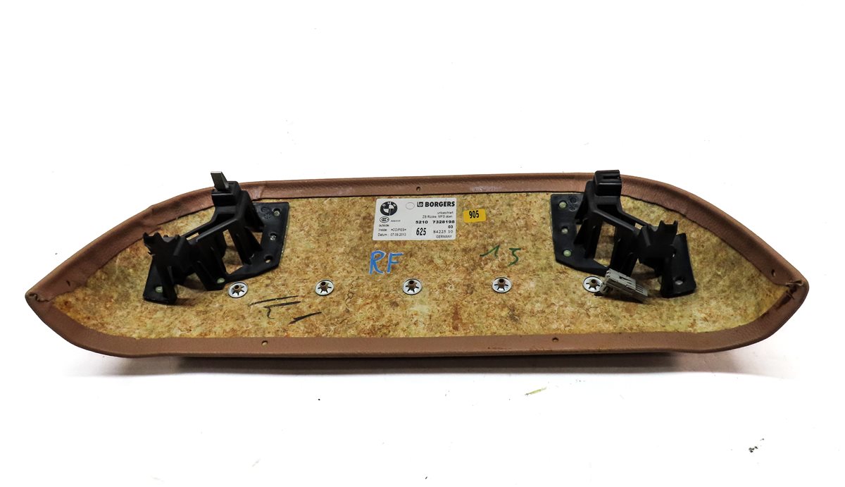 Thumbnail 5: 2014 BMW 750Li (F01) FRONT RIGHT PASSENGER UPPER SEAT BACK TRIM COVER (BROWN)