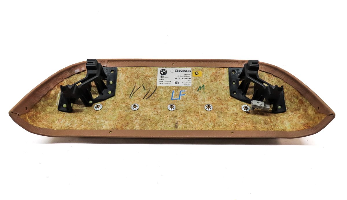 Thumbnail 4: 2014 BMW 750Li (F01) FRONT LEFT DRIVER UPPER SEAT BACK TRIM COVER (BROWN)