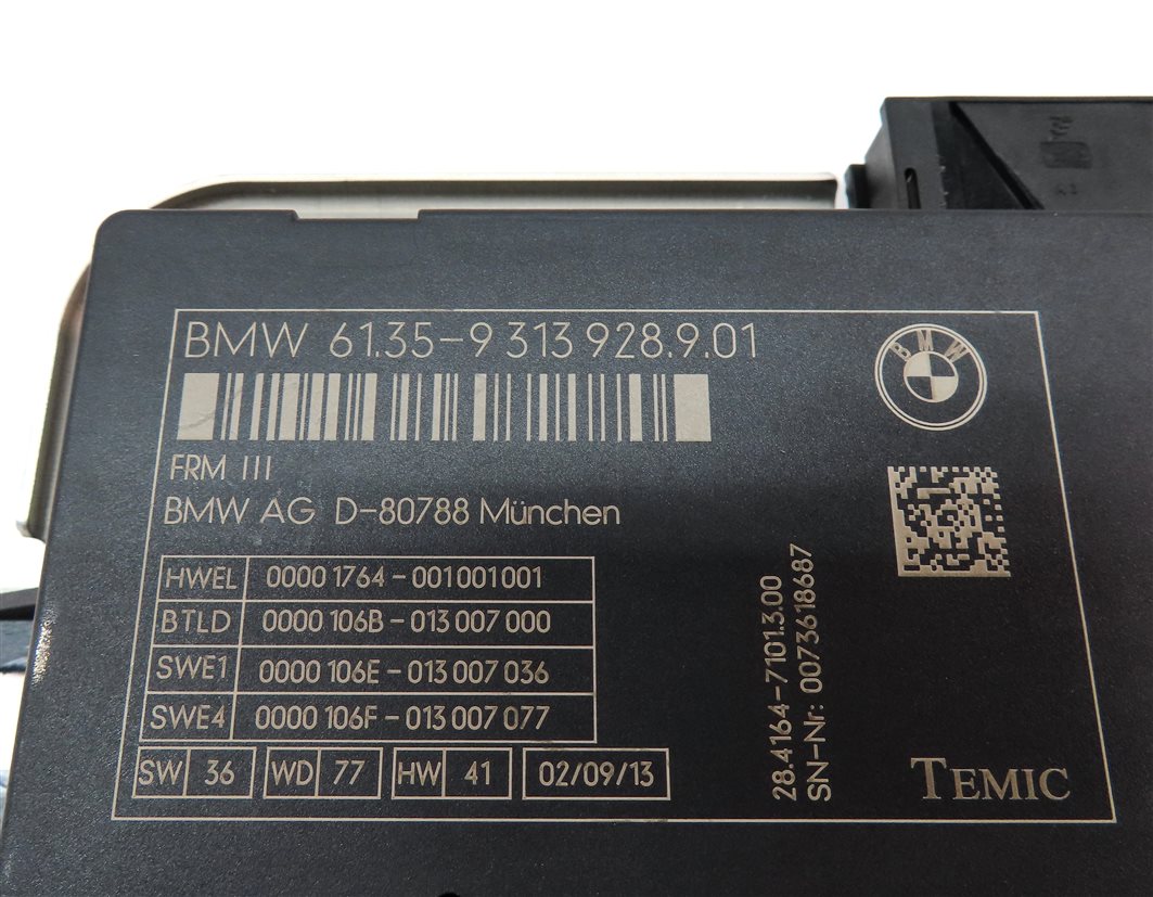 Thumbnail 4: 13-15 BMW 535iGT 550iGT 740i 750i 760i (F01 F02 F07) BODY LIGHT CONTROL MODULE