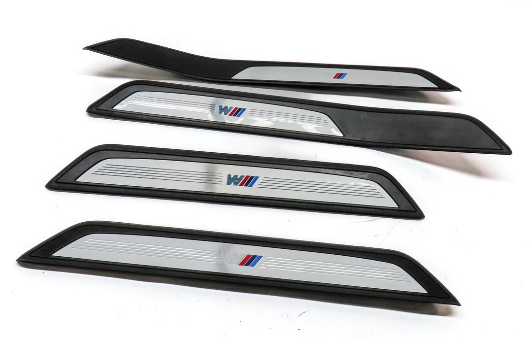 2014 BMW 750Li (F01) FRONT REAR LEFT RIGHT DOOR SILL SCUFF PLATE TRIM SET/4