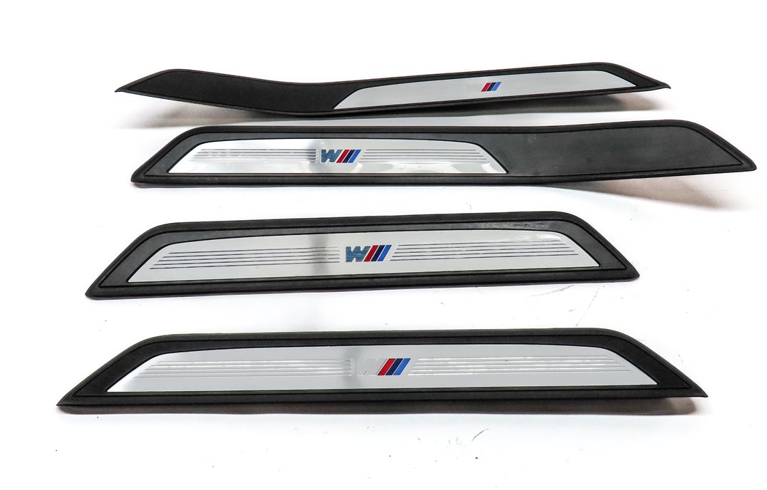 Thumbnail 2: 2014 BMW 750Li (F01) FRONT REAR LEFT RIGHT DOOR SILL SCUFF PLATE TRIM SET/4