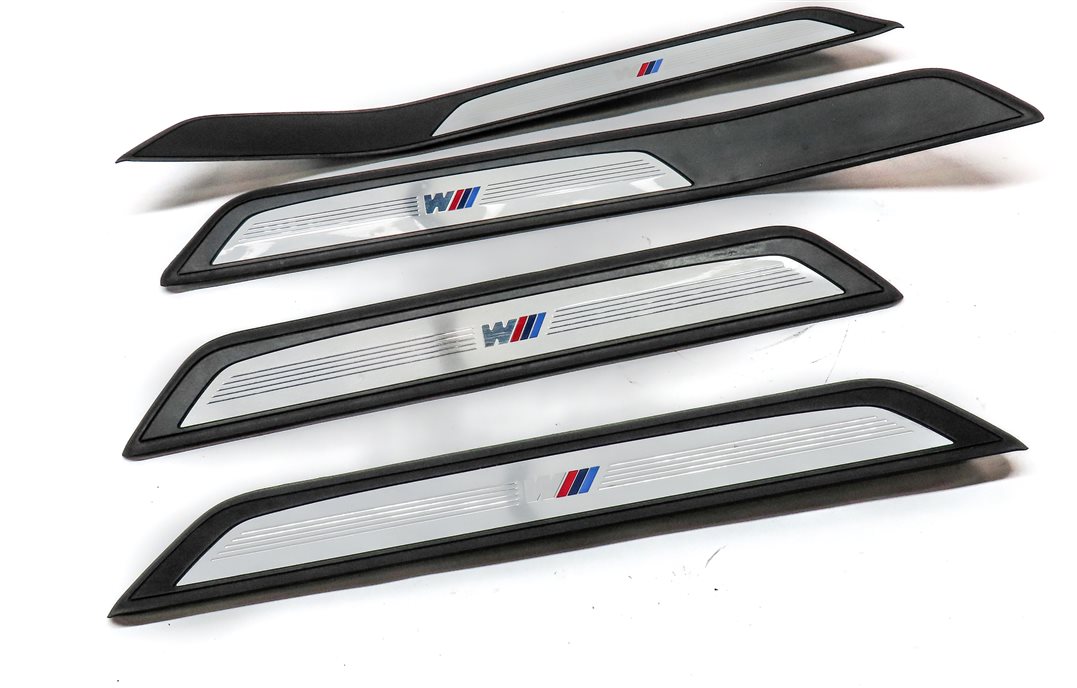 Thumbnail 3: 2014 BMW 750Li (F01) FRONT REAR LEFT RIGHT DOOR SILL SCUFF PLATE TRIM SET/4