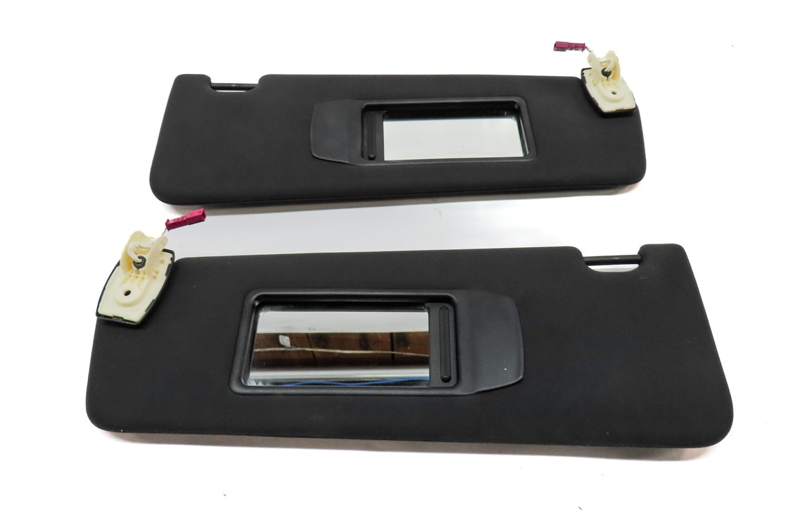 Thumbnail 4: 2009-2015 BMW 740i 750i 760i B7 (F01) FRONT LEFT & RIGHT SUN VISOR SET (BLACK)