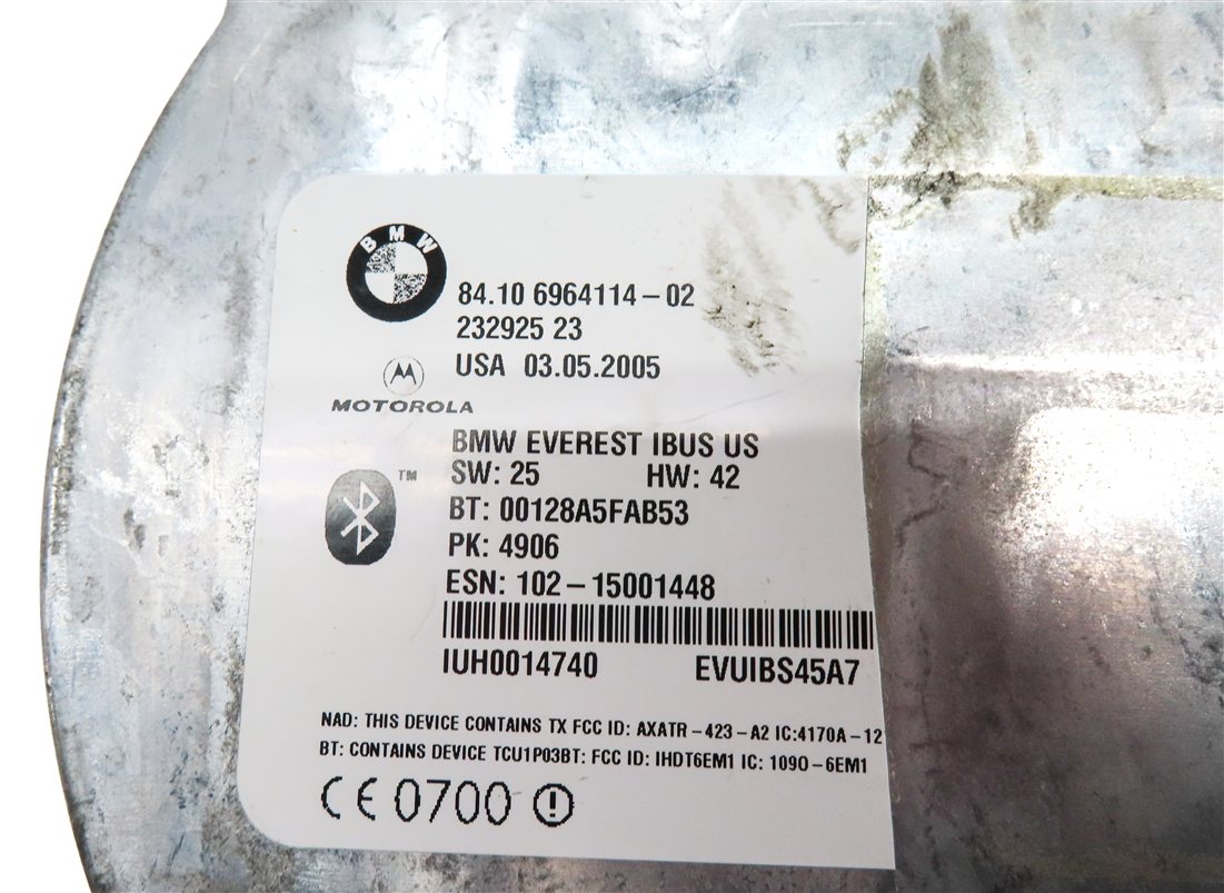 Thumbnail 4: 2005 BMW Z4 CONVERTIBLE (E85) BLUETOOTH TELEMATCS COMMUNICATIONS CONTROL MODULE