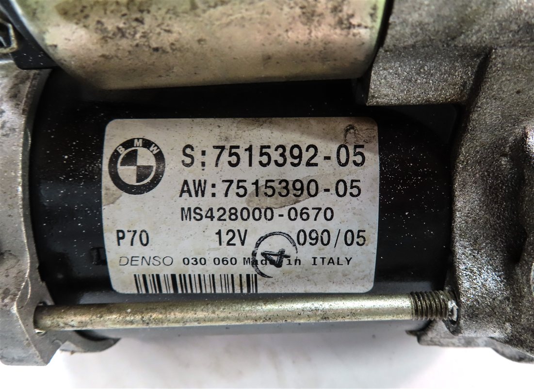 Thumbnail 7: 2002-2006 BMW 325i 330i 530i X3 Z4 (E46 E60 E83 E85) 2.5L / 3.0L - STARTER MOTOR