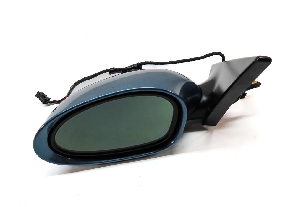 2003-2008 BMW Z4 (E85) LEFT DRIVER HEATED AUTODIM DOOR MIRROR (BLUE)