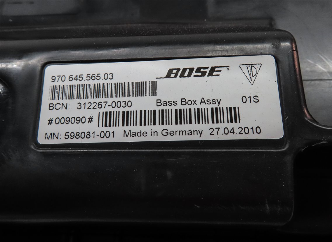 Thumbnail 6: 2011 PORSCHE PANAMERA (970 G1) BOSE STEREO AUDIO SOUND SYSTEM SUBWOOFER SPEAKER