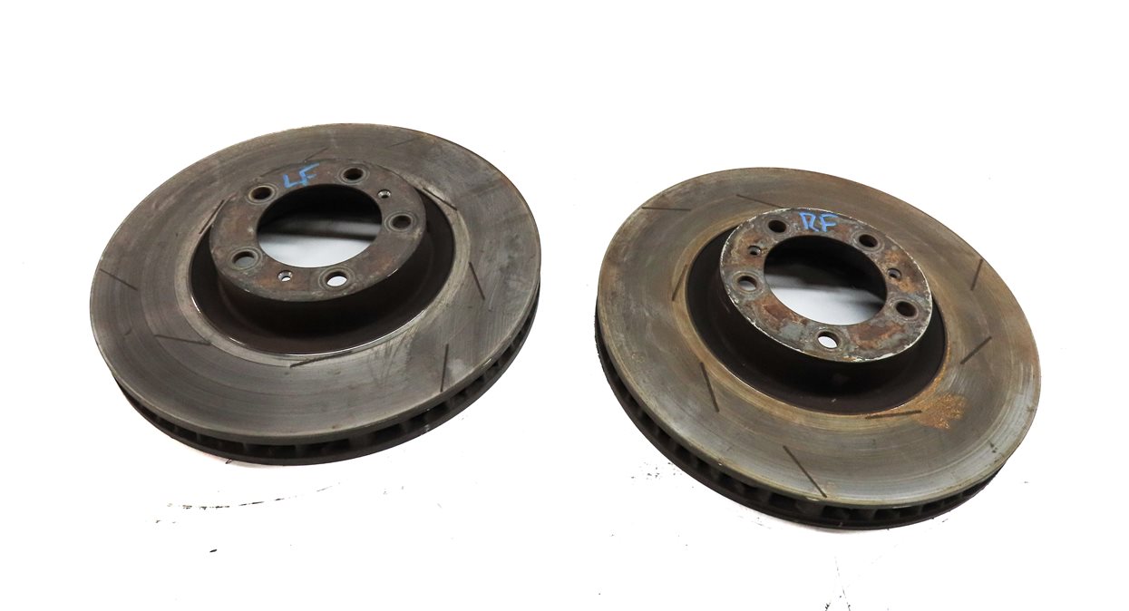 11 PORSCHE PANAMERA 970 G1 FRONT LEFT DRIVER & RIGHT PASSENGER BRAKE ROTOR SET/2