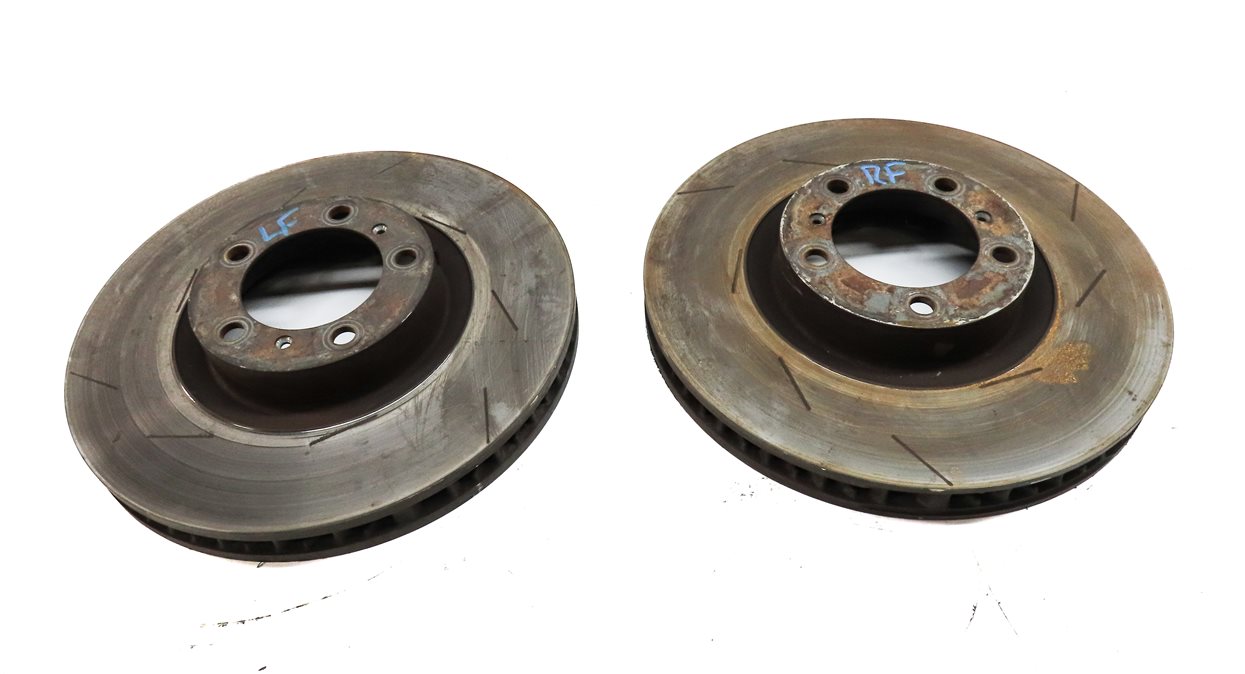 Thumbnail 2: 11 PORSCHE PANAMERA 970 G1 FRONT LEFT DRIVER & RIGHT PASSENGER BRAKE ROTOR SET/2