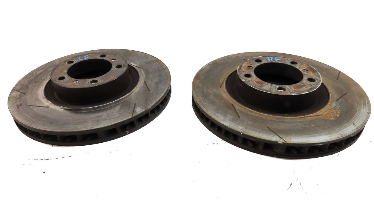 Thumbnail 4: 11 PORSCHE PANAMERA 970 G1 FRONT LEFT DRIVER & RIGHT PASSENGER BRAKE ROTOR SET/2