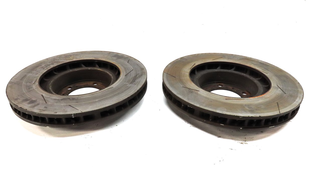 Thumbnail 6: 11 PORSCHE PANAMERA 970 G1 FRONT LEFT DRIVER & RIGHT PASSENGER BRAKE ROTOR SET/2