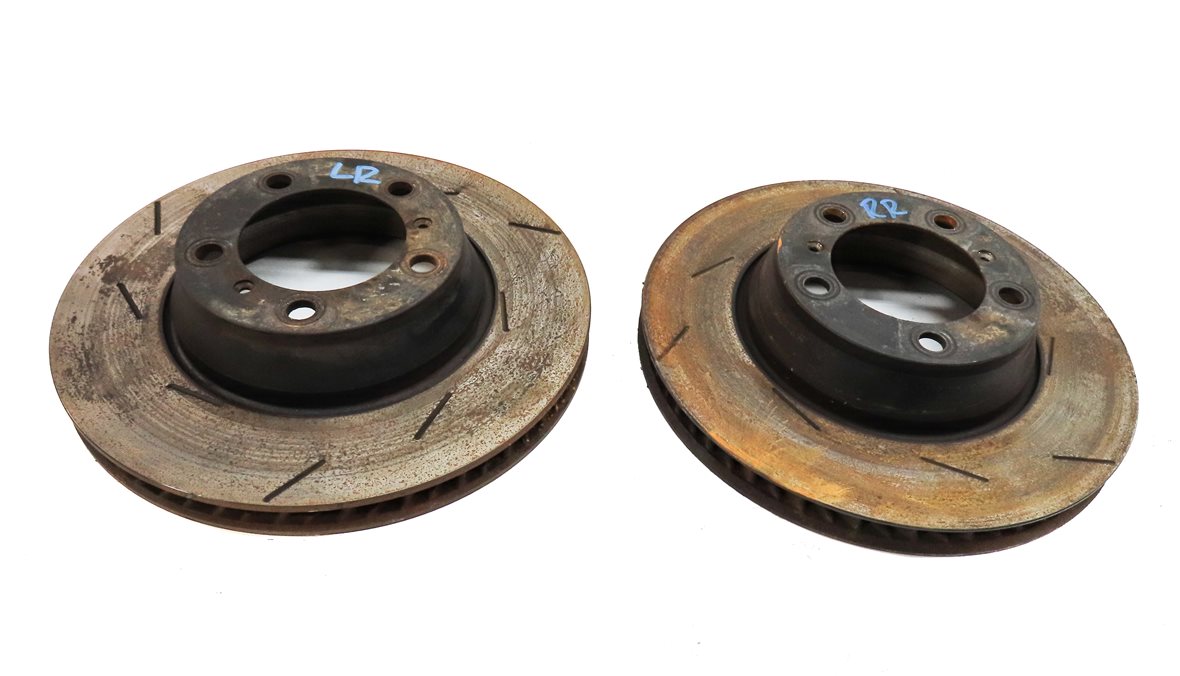 Thumbnail 2: 11 PORSCHE PANAMERA 970 G1 REAR LEFT DRIVER & RIGHT PASSENGER BRAKE ROTOR SET/2