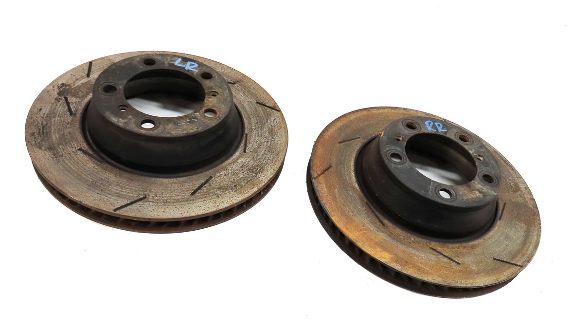 Thumbnail 3: 11 PORSCHE PANAMERA 970 G1 REAR LEFT DRIVER & RIGHT PASSENGER BRAKE ROTOR SET/2