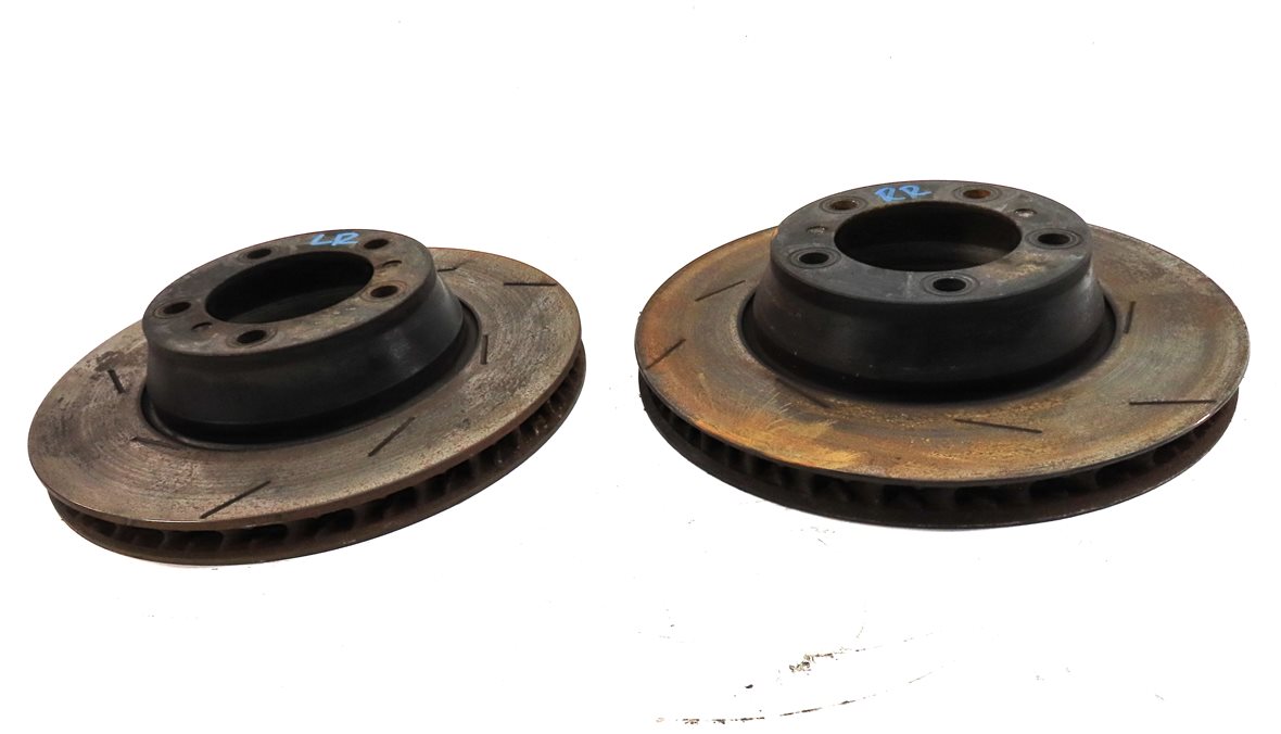 Thumbnail 4: 11 PORSCHE PANAMERA 970 G1 REAR LEFT DRIVER & RIGHT PASSENGER BRAKE ROTOR SET/2